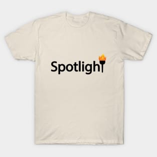 Spotlight artistic typography design T-Shirt